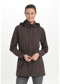 WHISTLER Damen Kurzmantel "ISOBEL", braun, sportlich, Gr. 36, unifarben, 96% Polyester, 4% Elasthan, Mäntel, mit komfortablem Langschnitt