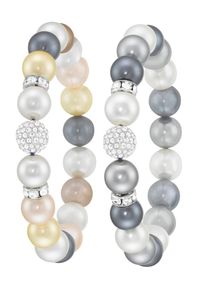 Lady Damen Armband, Glas-Perlen, bunt, Glas, Perlen, Armbänder