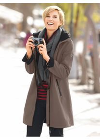 Casual Looks Damen Softshelljacke, grau, Gr. 40, unifarben, 94% Polyester, 6% Elasthan, Jacken