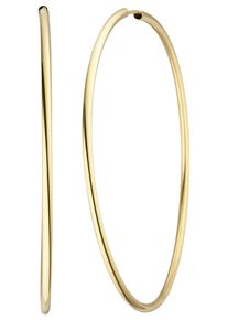 Jobo Damen Paar Creolen, Gelbgold 585, gelb, Gelbgold 585, Ohrringe, 585 Gold 57 mm