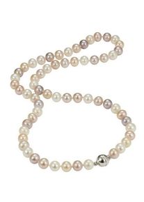 Firetti Damen Perlenkette "Schmuck Geschenk Halsschmuck Halskette Perle", Silber 925 (Sterlingsilber)-Perlen, L: 45cm B: 7mm, silber, Silber 925
