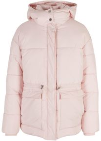 Urban Classics Damen Winterjacke "Urban Classics Damen Ladies Waisted Puffer Jacket", pink, casual, Gr. XL, unifarben, 100% Polyamid, Jacken