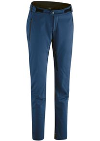 Gonso Damen Fahrradhose "SKARN LIGHT W", blau, Gr. 42, 100% Polyester, Hosen, lange Damen Radhose, Softshell-Hose mit Ventilation am Innenbein