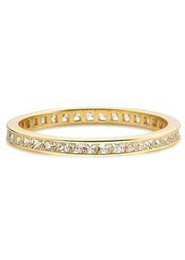 Bruno Banani Damen Fingerring "Schmuck Geschenk Silber 925 Damenring Memoire Regenbogen", 56, Silber 925 (Sterlingsilber), 2,4mm, gold, Silber 925