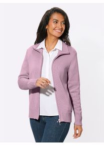 Casual Looks Damen Strickjacke, rosa, Gr. 38, unifarben, 50% Baumwolle, 50% Polyacryl, Strickjacken