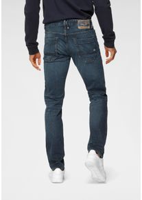 PME-Legend PME LEGEND Herren Tapered-fit-Jeans "SKYMASTER", blau, casual, Gr. 30, Denim/Jeans, Obermaterial: 98% Baumwolle, 2% Elasthan, Jeans, im Used Look