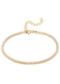 UNIKE JEWELLERY Damen Armkette "CLASSY SHINNY TENNIS, UK.PU.1204.0061", Silber 925 (Sterlingsilber), gold, Silber 925 (Sterlingsilber), Armbänder,
