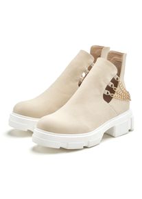 Lascana Damen Chelseaboots, Gr. 41, beige, Obermaterial: 100% Synthetik. Futter: 100% Textilmaterial. Decksohle: 100% Lederimitat. Laufsohle: 100%
