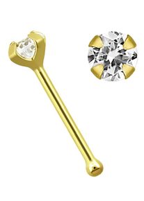 Adelia´s ADELIA ́S Damen Nasenpiercing "Piercing Piercing Nasenpiercing", gold, modisch, Gelbgold 750, Piercings, Nasenstecker - Nose Bone 14kt Gold mit