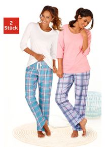 Arizona Damen Pyjama, Gr. 36, orange, Single Jersey, Obermaterial: 100% Baumwolle, unifarben, casual, Homewear-Sets, mit passenden Basicshirts