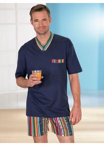 TopTen TOP TEN Herren Schlafanzug, Gr. 44, blau, 100% Baumwolle, Homewear-Sets