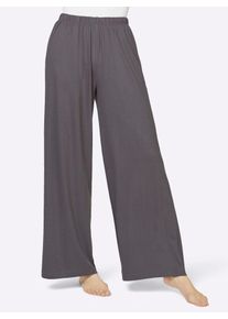 feel good Damen Jogginghose, Gr. 18, schwarz, 50% Baumwolle, 50% Viskose, unifarben, Hosen