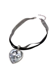 Allgäu Rebell ALLGÄU REBELL Damen Kette mit Anhänger "Gitti", schwarz, Basic, Metall, Halsketten, mit Herzanhänger