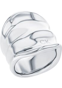 Calvin Klein Damen Fingerring "ELEMENTAL, 35000645C,D,E,F, 35000646C,D,E,F", 58, Edelstahl, silber, Edelstahl, Fingerringe