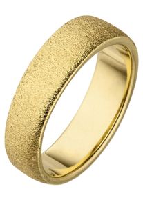 Jobo Damen Fingerring, 50, Silber 925 (Sterlingsilber), gold, Silber 925 (Sterlingsilber), Fingerringe, 925 Silber vergoldet mit Struktur