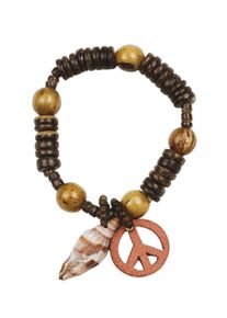 Damen Armband "Hippie", braun, Collezione Alessandro, Holz, Armbänder