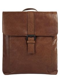 SPIKES & SPARROW Cityrucksack, SPIKES & SPARROW, braun, Rindsleder, Leder, klassisch, Rucksäcke, echt Leder