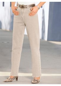 CLASSIC Damen Bequeme Jeans, grau, Gr. 18, unifarben, 98% Baumwolle, 2% Elasthan, Jeans