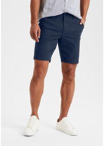 H.I.S. H.I.S Herren Chinoshorts "regular-fit", blau, casual, Gr. 32, unifarben, Web, Obermaterial: 98% Baumwolle, 2% Elasthan, Hosen, Shorts aus elastischer