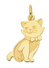 Adelia´s ADELIA ́S Damen Ketten-Anhänger "333 Gold Anhänger Katze", Gold, gold, Gold, Schmuckanhänger, Goldschmuck für Damen