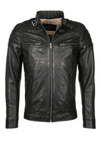 JCC Herren Lederjacke "51280", schwarz, Gr. 60, Oberstoff: 100% Lammleder / Futter: 100% Polyester, Jacken