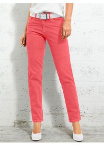 Inspirationen Damen 5-Pocket-Jeans, rot, Gr. 80, unifarben, 98% Baumwolle, 2% Elasthan, Jeans