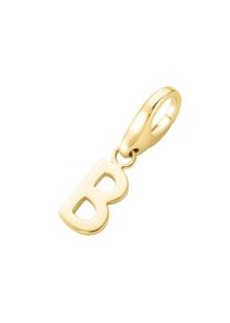 Damen Charm Buchstabe "Buchstabe B, Silber 925", gold, Giorgio Martello MILANO, Silber 925 (Sterlingsilber), Charms