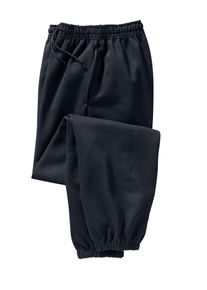 Herren Trainingshose, schwarz, Gr. 4, Fruit of the Loom, unifarben, 80% Baumwolle, 20% Polyester, Hosen