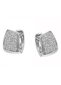 Firetti Damen Paar Creolen "Schmuck Geschenk Silber 925 Ohrschmuck glitzernd", Silber 925 (Sterlingsilber), silber, Silber 925 (Sterlingsilber),