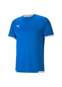 Puma Herren Trainingstop "TEAMLIGA JERSEY", blau, sportlich, Gr. XL, unifarben, Interlock, Obermaterial: 100% Polyester, Tops
