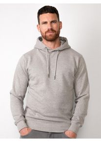 Herren Kapuzensweatshirt, grau, Basic, Gr. M, PETROL INDUSTRIES, meliert, Obermaterial: 60% Baumwolle, 40% Polyester, Sweatshirts, mit Markenlabel