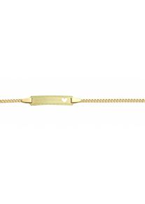 Adelia´s ADELIA ́S Damen Goldarmband "585 Gold Flach Panzer Armband 16 cm", 16, Gelbgold 585, gold, Gelbgold 585, Armbänder, 585 Gold Goldschmuck für Damen