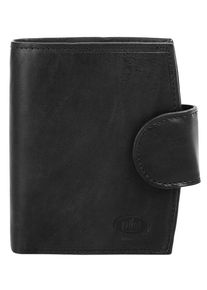 Pike PIKÉ Geldbörse, schwarz, Leder, beschichtet, leicht glänzend, casual, Kleinlederwaren, echt Leder