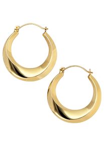 Jobo Damen Paar Creolen, Gelbgold 333, gold, Gelbgold 333, Ohrringe, rund 333 Gold