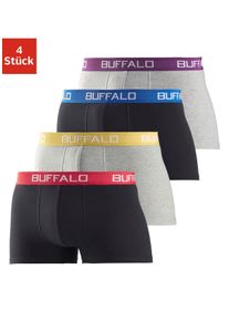 Buffalo Herren Boxer "Boxershorts für Herren", Gr. S, schwarz, Jersey, Obermaterial: 95% Baumwolle, 5% Elasthan, unifarben, Unterhosen, aus