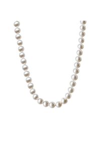 Vivance Damen Collierkettchen "585/- Gelbgold Süßwasserzuchtperle 7,5-8 mm", 45,0 + 3,0cm, Gold, L: 48cm, gelb, Gold, Halsketten