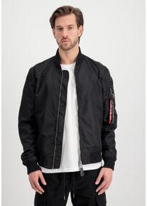 Herren Bomberjacke "Alpha Industries Men - Bomber Jackets MA-1 LW Project R", schwarz, Gr. L, Alpha Industries, Obermaterial: 100% Recycled Nylon,