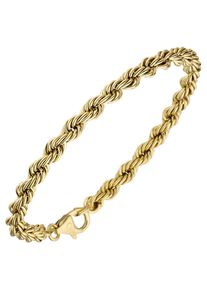 Jobo Damen Goldarmband, Gelbgold 585, gelb, Gelbgold 585, Armbänder, Kordelarmband 585 Gold 19 cm