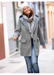 Casual Looks Damen Anorak, grau, Gr. 36, unifarben, 100% Polyester, Jacken