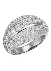 Firetti Damen Fingerring "Schmuck Geschenk Silber 925 Silberring glitzernd", 54, Silber 925 (Sterlingsilber), 4,1mm, silber, Silber 925