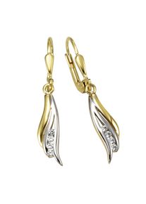 Vivance Damen Paar Ohrhänger, ONE-SIZE, Gold, bunt, Gold, Ohrringe