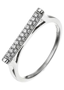 Jobo Damen Silberring, 52, Silber 925 (Sterlingsilber), silber, Silber 925 (Sterlingsilber), Fingerringe, 925 Silber mit Zirkonia