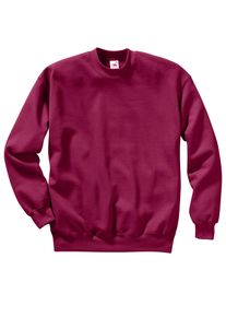 Herren Sweatshirt, rot, Gr. 4, Fruit of the Loom, unifarben, 80% Baumwolle, 20% Polyester, Sweatshirts