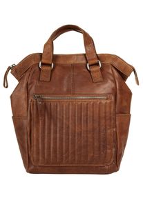 SPIKES & SPARROW Cityrucksack, SPIKES & SPARROW, braun, Rindsleder, Leder, casual, Rucksäcke, echt Leder