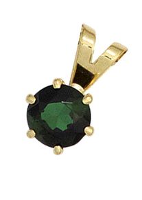Jobo Damen Ketten-Anhänger "Anhänger mit Turmalin", Gelbgold 585, gelb, Gelbgold 585, Schmuckanhänger, 585 Gold