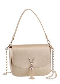 Valentino Handbags VALENTINO BAGS Damen Schultertasche "SHOULDER BAG", gold, Lederimitat, Taschen, mit Ketten Details Handtasche Damen Tasche Damen Schultertasche