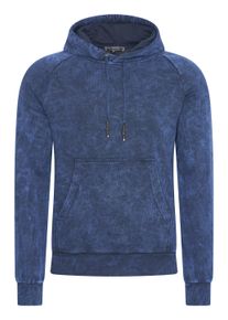 Rusty Neal Herren Kapuzensweatshirt, blau, casual, Gr. XXL, unifarben, 100% Baumwolle, Sweatshirts, in verwaschenem Design