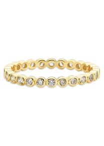 Bruno Banani Damen Fingerring "Schmuck Geschenk Silber 925 Damenring Memoire Regenbogen", 59, Silber 925 (Sterlingsilber), 2,3mm, gold, Silber 925