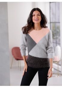 Classic Basics Damen Strickpullover "Pullover", schwarz, Gr. 44, gemustert, mehrfarbig, 60% Polyamid, 35% Polyacryl, 5% metallisierte Fasern, Pullover