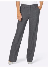 CRÉATION L CREATION L Damen Webhose, grau, Gr. 38, meliert, 72% Polyester, 27% Viskose, 1% Elasthan, Hosen